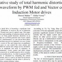 Comparative study of total harmonic distortion on the current waveform by PWM fed and Vector controlled Induction Motor drives