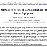 شبیه سازی مقاله Simulation Model of Partial Discharge in Power Equipment