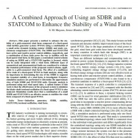 یک رویکرد ترکیبی استفاده از یک SDBR و یک STATCOM برای افزایش پایداری یک مزرعه باد