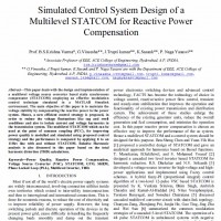 شبیه سازی طراحی سیستم کنترلی STATCOM چندسطحی برای جبران کنندگی توان راکتیو