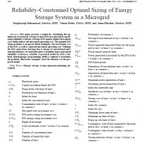 شبیه سازی مقاله Reliability-Constrained Optimal Sizing of Energy Storage System in a Microgrid