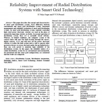 شبیه سازی مقاله Reliability Improvement of Radial Distribution System with Smart Grid Technology