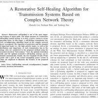 شبیه سازی مقاله A Restorative Self-Healing Algorithm for Transmission Systems Based on Complex Network Theory