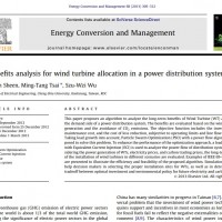 شبیه سازی مقاله A benefits analysis for wind turbine allocation in a power distribution system