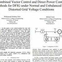شبیه سازی مقاله Combined Vector Control and Direct Power Control Methods for DFIG under Normal and Unbalanced and Distorted Grid Voltage Conditions