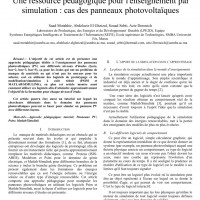 شبیه سازی مقاله A teaching resource for simulation education: the case of photovoltaic panels