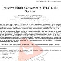 شبیه سازی مقاله Inductive Filtering Converter in HVDC Light Systems