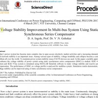 شبیه سازی مقاله voltage stability improvement in multi-bus system using static synchronous series compensator