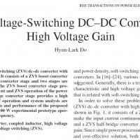 سوئیچینگ ولتاژ صفر مبدل DC-DC با بهره ولتاژ بالا