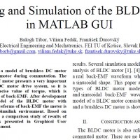 Modeling and Simulation of the BLDC Motor in MATLAB GUI
