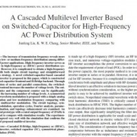 A Cascaded Multilevel Inverter Based on Switched-Capacitor for High-Frequency AC Power Distribution System