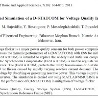 Analysis and Simulation of a D-STATCOM for Voltage Quality Improvement