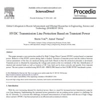 HVDC Transmission Line Protection Based on Transient Power