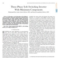 Three-Phase Soft-Switching Inverter With Minimum Components