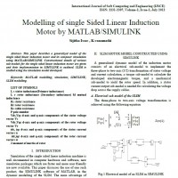 شبیه سازی مقاله modelling of single sided linear induction motor by matlab/simulink