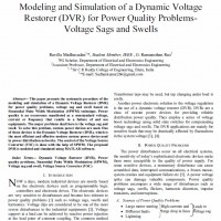 مدلسازی و شبیه سازی یک بازگردان ولتاژ دینامیک (DVR) برای مسائل کیفیت توان- تضعیف و افزایش ولتاژ