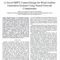 Novel MPPT Control Design for Wind-Turbine Generation Systems Using Neural Network Compensator