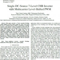 اینورتر CHB هفت سطحی منبع دی سی واحد با PMW سطح متغیر چند حامل