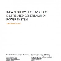 ترجمه پایان نامه Impact study: photovoltaic distributed generation on power system