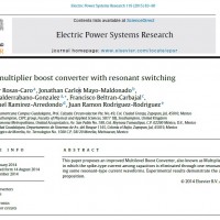 شبیه سازی مقاله DC-DC multiplier boost converter with resonant switching