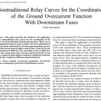 شبیه سازی مقاله Nontraditional Relay Curves for the Coordination of the Ground Overcurrent Function With Downstream Fuses