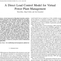 شبیه سازی مقاله A Direct Load Control Model for Virtual Power Plant Management