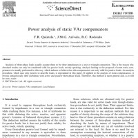 شبیه سازی مقاله Power analysis of static VAr compensators