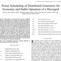 شبیه سازی مقاله Power Scheduling of Distributed Generators for Economic and Stable Operation of a Microgrid