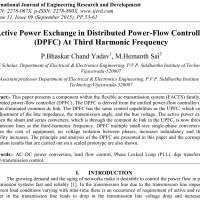 شبیه سازی مقاله Active Power Exchange in Distributed Power-Flow Controller (DPFC) At Third Harmonic Frequency