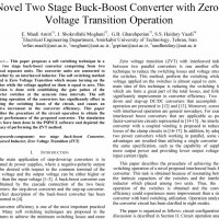 شبیه سازی مقاله Novel Two Stage Buck-Boost Converter with Zero­ Voltage Transition Operation