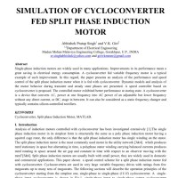 شبیه سازی مقاله SIMULATION OF CYCLOCONVERTER FED SPLIT PHASE INDUCTION MOTOR