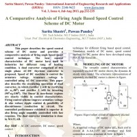 شبیه سازی مقاله A Comparative Analysis of Firing Angle Based Speed Control Scheme of DC Motor