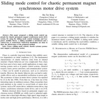 شبیه سازی مقاله Sliding mode control for chaotic permanent magnet synchronous motor drive system